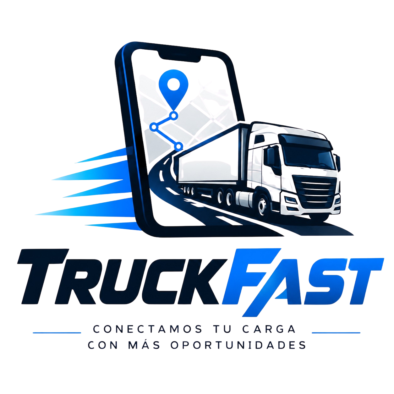 Logotipo TruckFast: conectamos tu carga, conectamos oportunidades